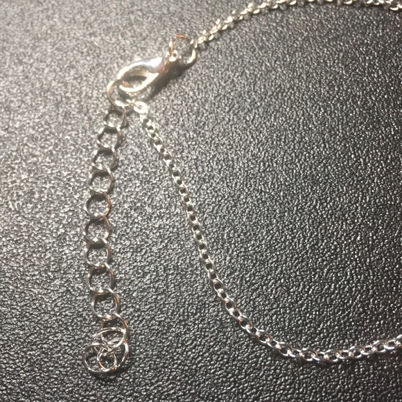 Silver Tone Infinity Charm Anklet - Picture 4 of 5
